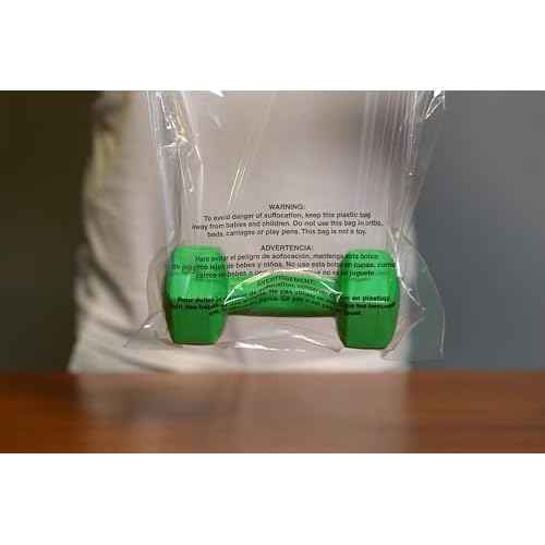 400 Count Combo Pack (12x15, 14x20) 200 Each - Clear Poly Bags with Suffocation Warning ? Self-Seal Storage, Shipping, Industrial Packaging