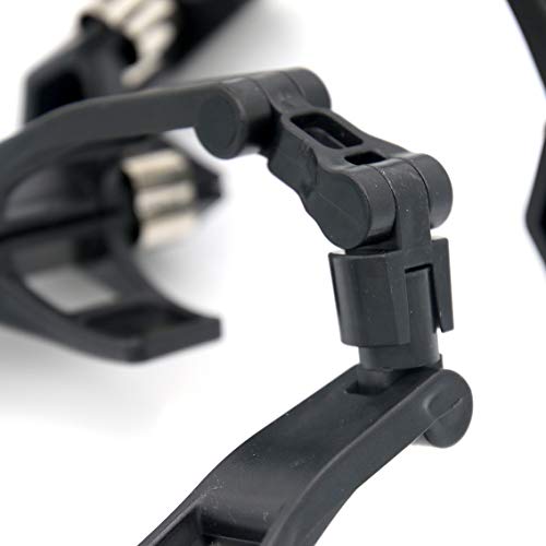 Black Adjustable Foldable Twistable Copy Holder Clip for Easel and Desk – Pack of 2