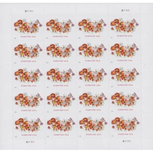 USPS Tulips (Sheet of 20) Postage Forever Stamps Beauty Flowers Garden Love 2022 Scott #5681
