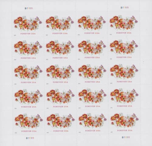 PUPAINT USPS Tulips Forever Postage Stamps Sheet of 20 2022 Collectible Flowers
