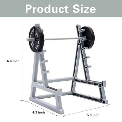 Squat Rack Pen Holder for Desk, Squat Rack Office Decor, Barbell Rack Pen Holder Gym Theme Unique Organizer, Mini Weight Rack Pencil Holder for Fitness Weightlifting Lovers