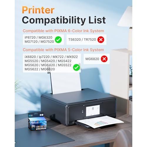 E-Z Ink Compatible Ink Cartridge Replacement for Canon PGI-250XL PGI 250 XL CLI-251XL CLI 251 XL to use with PIXMA MX922 MG5520 (2 Large Black, 2 Cyan, 2 Magenta, 2 Yellow, 2 Small Black) 10 Pack