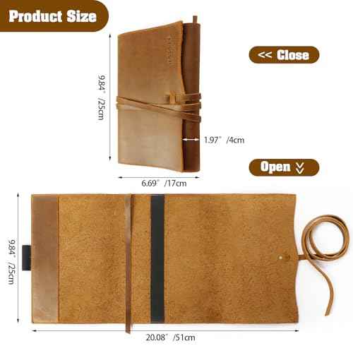 Jack&Chris Leather Bible Cover, Leather Book Cover for Men and Women, Bible Holder Strap Bible Cover Gifts, JC61-7L