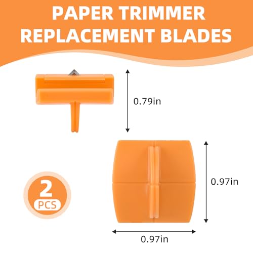 PROSOCOOL Replacement Paper Cutter Blades for Fiskars Trimmer 2 Pack