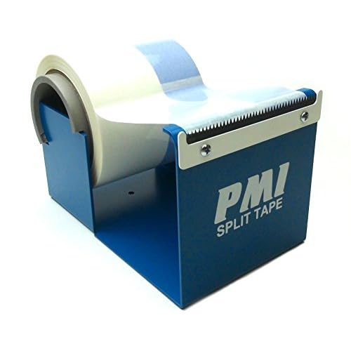 PMI Blue Tape Dispenser for Screen Print Tape ? Elevated Edge for Accurate Tape Measuring ? Holds Rolls up to 4¡± Wide ? Table Mountable Dispenser for Screenprinting Tape