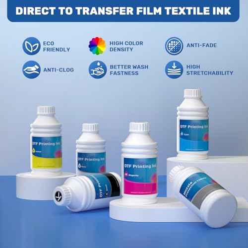 GEVANCY¢ç DTF Ink White 1000ml, Upgraded Anti Sedimentation Formula Premium Transfer Ink for DTF Printer Refill Compatible with XP600 I1800 F1080 DX5 DX7 8550 and More
