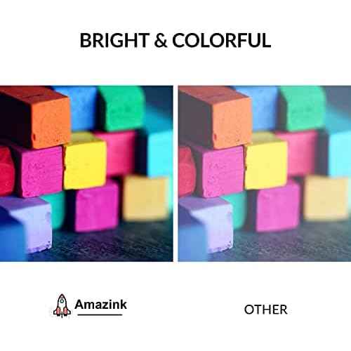AMAZINK 4 Pack Ink Cartridge Compatible for 923XL 923. Includes Black, Cyan, Magenta and Yellow Cartridges. 923e Works with Printers OfficeJet 8120, 8130, OfficeJet Pro 8135e, 8138e, 8122e.