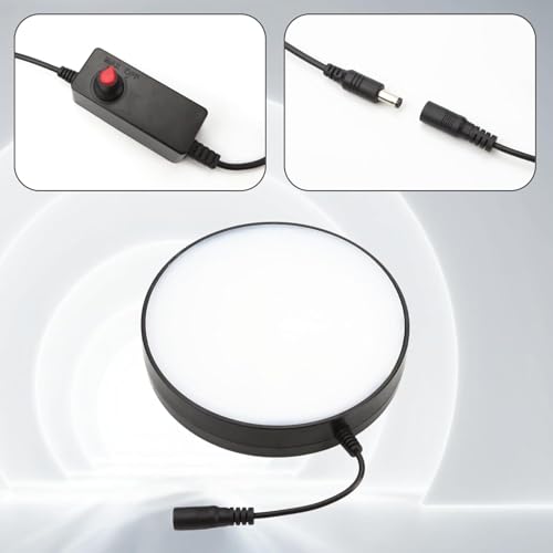 Adjustable Brightness LED Ring Light for Laboratory Microscopes