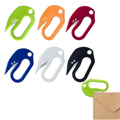 6-Color Letter Opener Envelope Slitter - Damage-Free, Ergonomic Office & Home Use