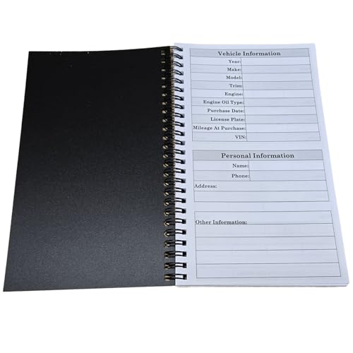 Vehicle Mileage Log Book 5 x 8.5 in with Odometer Tracker and Notes