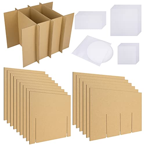 4 Sets Dish Packing Kit,Glass Dividers for Moving Boxes,Kitchen Pack