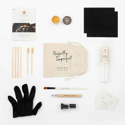 CHIYU Kintsugi Repair kit: Modern Repair Kit - Gold - Gold Glue - Food Safe - Dishwasher Safe - The Most Complete and Durable Kintsugi kit