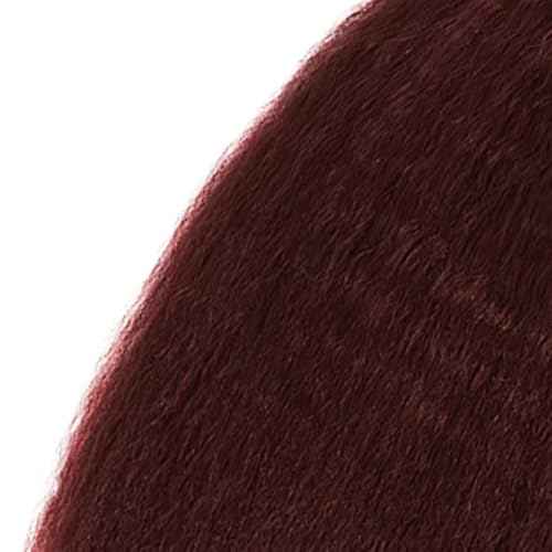 #99J Burgundy Bundles Human Hair Yaki Straight Bundles 22 24 26 Inch Wine Red Kinky Straight Bundle Unprocessed Brazilian Virgin Weave Hair 3 Bundle 50 Gram Per Bundle