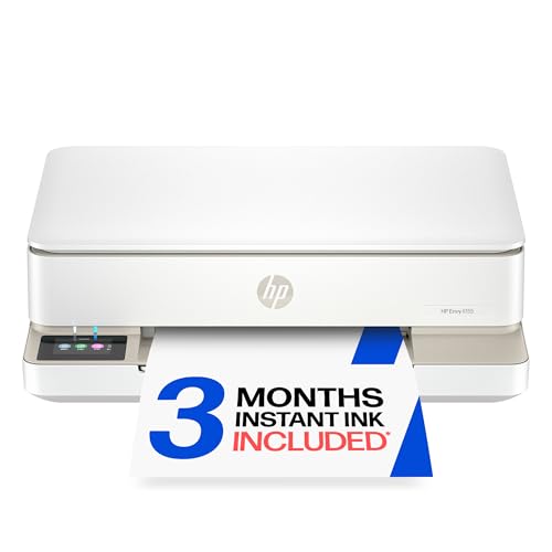 HP Envy 6155 Wireless All-in-One Color Inkjet Printer with Touchscreen & Duplex Printing