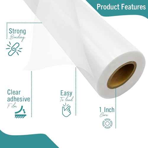 EXTRIC Thermal Laminating Film Roll 2 Pack Easy-Load Design - 25"x500" Glossy 1.5 Mil, 1" Core Professional Grade Lamination for Schools, Offices and Print Shops