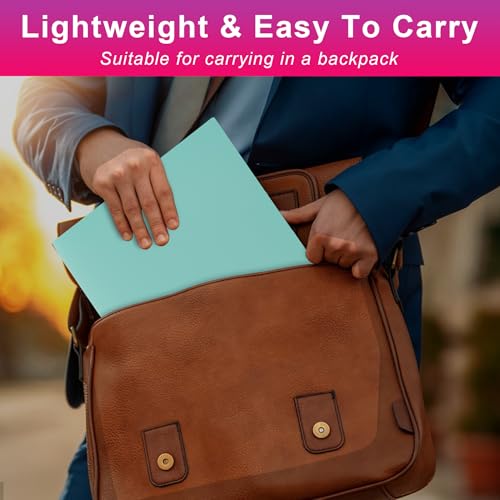 Aegero 7 Pack Plastic Pocket Folders - Sweet Colors, Letter Size, Durable Office & School Organizer