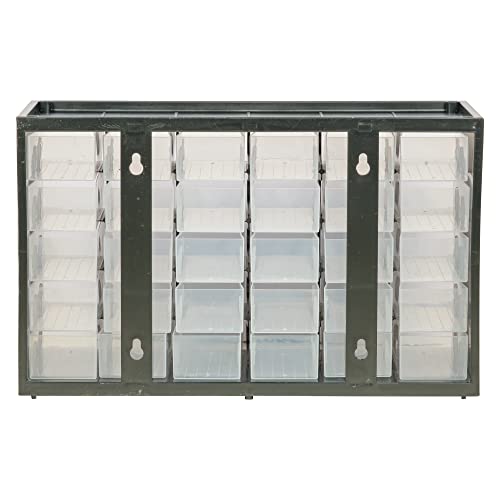 Stanley 1-93-980 Storage Box with compartments, Black/Transparent
