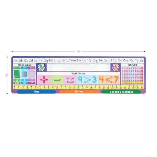 Really Good Stuff Deluxe Math Sliders Desktop Helpers - Set of 24