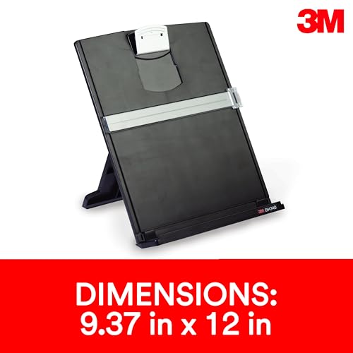 3M Desktop Document Holder for Monitor – Adjustable Paper Organizer for Office