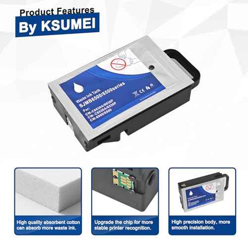 SJMB6500 Maintenance Box Ink Collection Tank Compatible with ColorWorks CW-C6000A CW-C6000P CW-6030A CW-6030P CW-C6500A CW-C6500P (2-Pack)