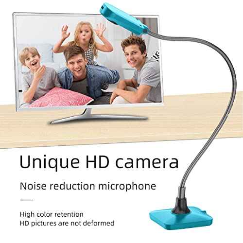 Document Camera (Blue) Ultra High Definition 5MP USB Document Camera ? Mac OS, Windows, Chromebook Compatible for Live Demo, Web Conferencing, Distance Learning, Remote Teaching,Scanner