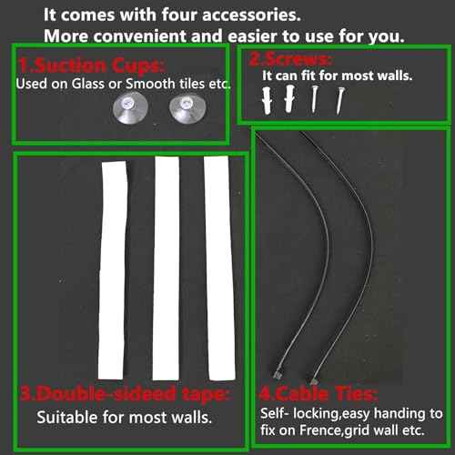 Waterproof Flyer Holder with Clear View - Outdoor Brochure Holder and Permit Box, includes double-sided tape, screws, zip ties, suction cups, Perfect for rIndoor and Outdoor Use (4 x 9 - Pack of 2)