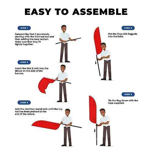 Ashhley Furniture Feather Flag(11.5feetX2.5feet) by DreamController | Outdoor Business Advertising Tall Flag | Weather-Resistant Knitted Swooper banner | Made in USA | HD Print (Flag Only
