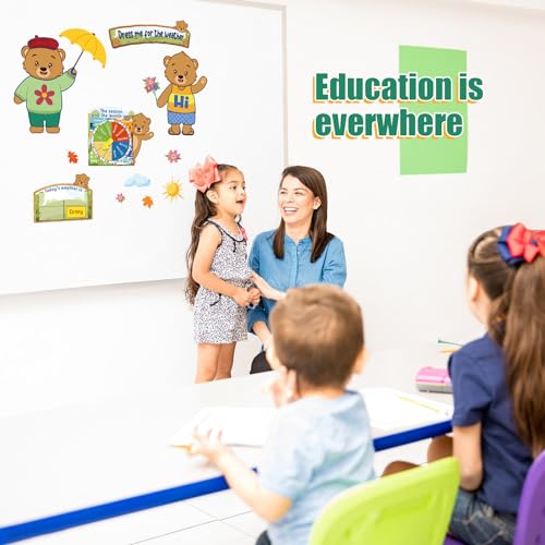 Gilprop 58 Pcs Classroom Weather Dress Bulletin Board Set - Bear Variant