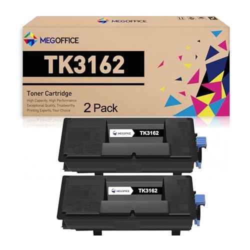Compatible Toner Cartridge Replacement for Kyocera TK3162 TK-3162 for ECOSYS M3645idn, M3145idn, P3045dn, P3050dn, P3055dn, P3060dn, P3150dn, P3155dn, P3260dn, M3145dn ( Black, 2 Pack)