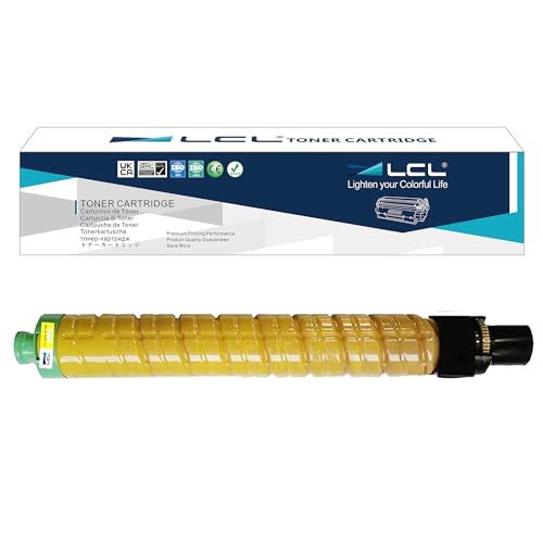 LCL Compatible Toner Cartridge Replacement for Ricoh 841680 841752 MP C4502 C5502 C5502A (1-Pack Yellow)