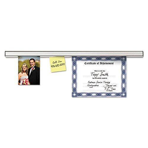 Advantus Grip-A-Strip Display Rail Aluminum 36 x 1.5 inches