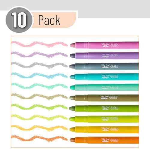 Mr. Pen- Gel Highlighters, 10 Pack, Earthy Pastel, Bible Highlighters for Bibles That Do Not Bleed