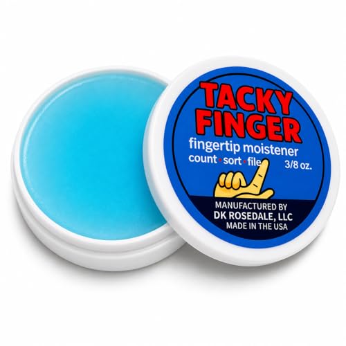 Tacky Finger 1 Pack - 3/8 oz Odorless Moistener Gel for Paper Handling