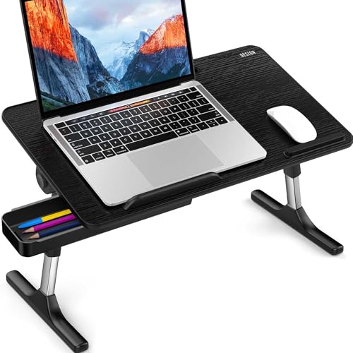 Black Besign LT05 Adjustable Laptop Stand with Foldable Legs, Bed & Desk Use