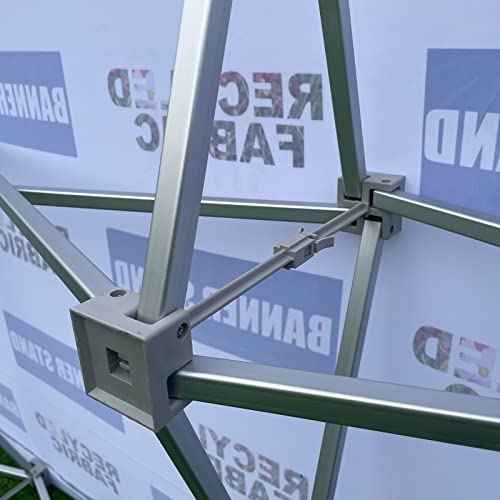 8'x8' Tension Fabric Backdrop Booth Frame Straight Pop Up Display Stand£¬with Carrying Bag for Trade Show, Booth Backdrop, Business, Events Display