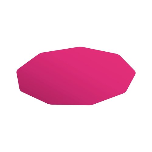 Floortex Gaming E-Sports Mat, Pink Polycarbonate for Hard Floor Protection 38" x 39", Cerise Pink (FC121001009RC)