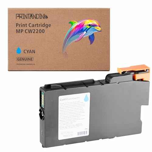 CW2200 100ML Cyan 841721 Ink Cartridges Compatible for Ricoh Gestetner/Lanier/Savin MP CW2200 CW2201 CW1200 CW1201 IM CW2200 1200 OEM Ink