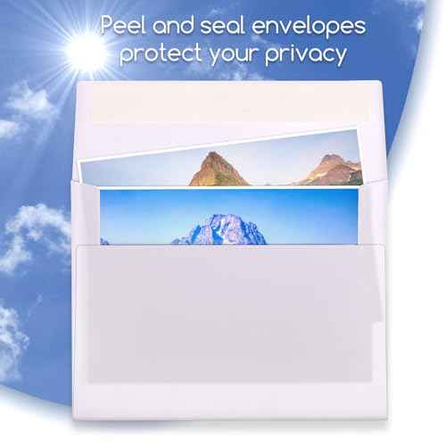 A2 Envelopes Self Seal 500 Pack - 4-3/8 x 5-3/4 White Invitation Envelopes Bulk for Postcard, Wedding, RSVP, Thank You Notes, Announcements, Greeting Cards, Photos