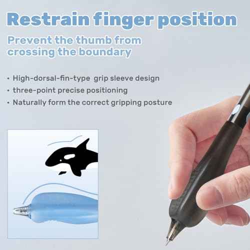 Smooth Writing Pens - Fine Point 0.5mm Black Ink Gel Pen, Retractable Click Design with Ergonomic Soft Grip Cushion, 5 Pcs for Office & School Supplies (4-Pack)?