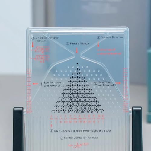 Galton Board Desk Toy 17x12cm - Probability Demonstration Model for Classroom Teaching