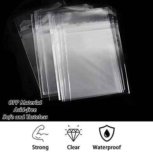 AUEAR, 16x20 (100 Pack) Clear Plastic Sleeves - Acid Free 1.6mil Crystal Resealable Bags -Fit for 16x20 Art Prints, Photos, Clothing