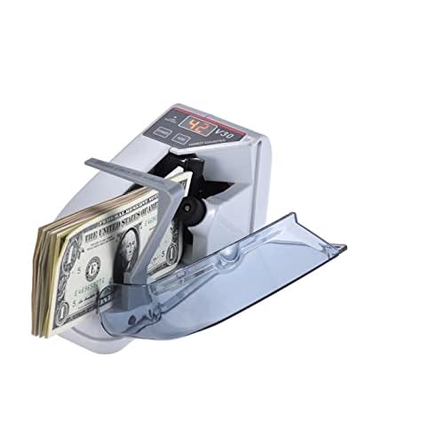 V30 Mini Money Counter Portable Bill Counting Machine, 600pcs/min Banknote Paper Multinational Currency Counting