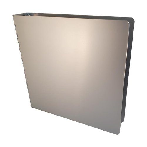 Posse Box - 3-Ring 2" Binder RD-29 · Anodized Aluminum Silver · 11-5/8" x 10-1/4" x 2-2/8" · Storage Organizer