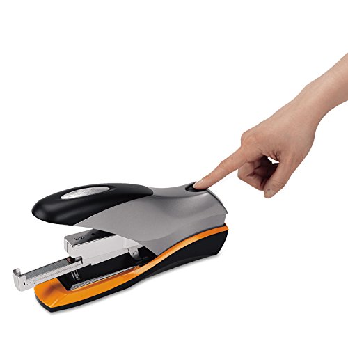 Swingline Optima 70 Full Size Stapler 70 Sheets Jam Free Reduced Effort Silver/Black/Orange