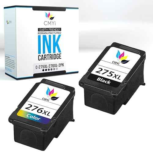 275XL 276XL High Yield Replacement Ink Cartridges Combo Pack for Canon PIXMA TR4720, TR4722 2-Pack Printers (1 Black, 1 Color)