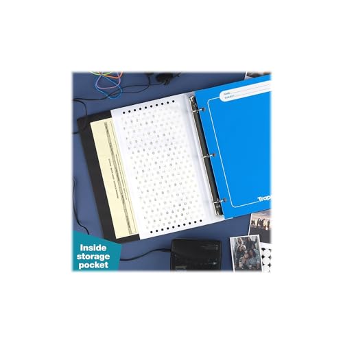 Mead Shapes 1-Inch Trapper Keeper Binder with Folders & Pockets, Pack of 1