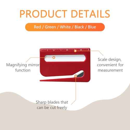 5Pcs Letter Opener Envelope Slitter,Mail Opener Tool,Envelope Opener Slitter,Envelope Opener for Office,Wrapping Paper Cutter with Hidden Blade, Package Opening Tool with Scale and Magnifying Glass