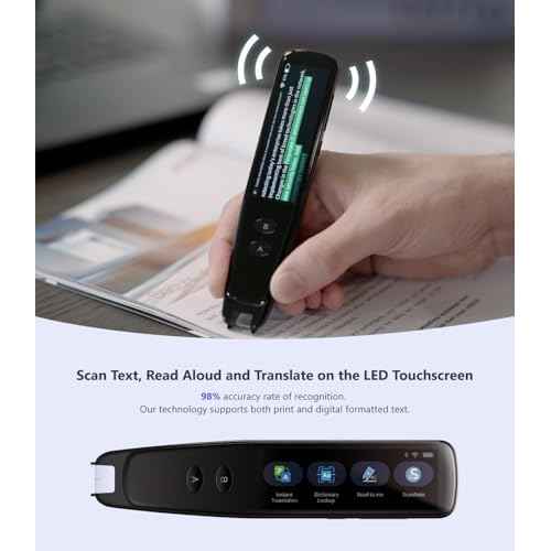 PenPower WorldPenScan Go - Translation Pen with Scanning, Reading, Audio Recording, Live Interpretation, and AI Reading Buddy for Kids