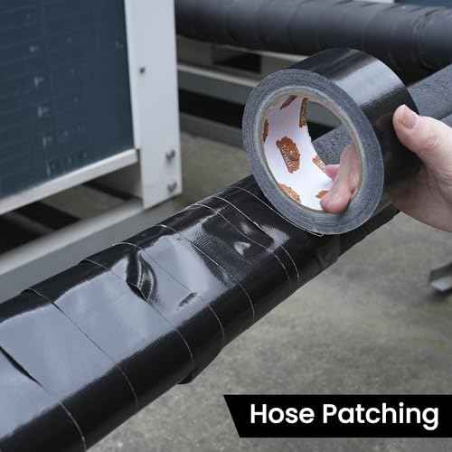 TAPEBEAR Black Duct Tape Heavy Duty 1.88" x 90FT, Strong Tough Utility Ducting Tape Waterproof, No Residue, Flexible, Hand Tear Binding Tape Industrial Strength for Bundle, Patch, Protect & Repair