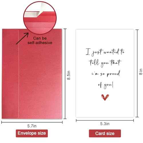 SuperShunhu Proud of You Card, Well Done Card, Congratulations Card for Friends Son Daughter, Graduation Card, New Job Card, Encouragement Card